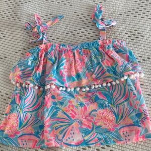 Lilly Pulitzer Pink and Blue Floral Camisole